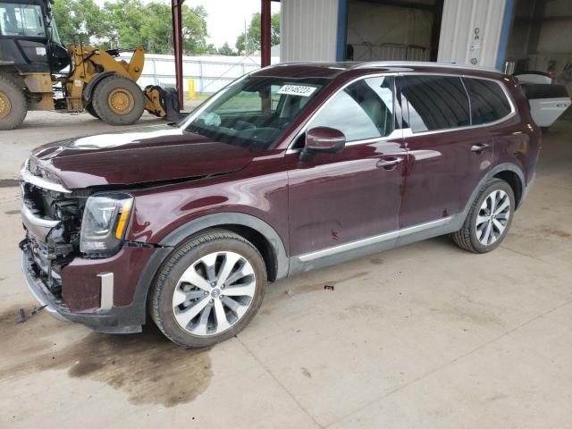 5XYP6DHC2MG168998 - 2021 KIA TELLURIDE S MAROON photo 1