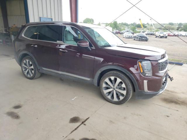 5XYP6DHC2MG168998 - 2021 KIA TELLURIDE S MAROON photo 4