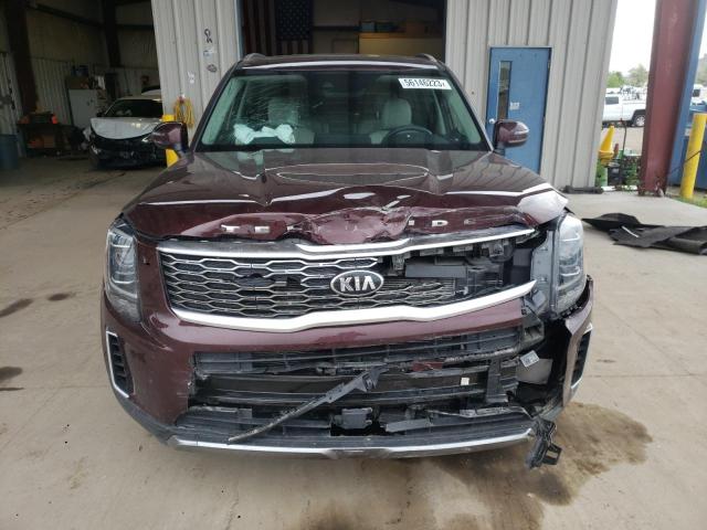 5XYP6DHC2MG168998 - 2021 KIA TELLURIDE S MAROON photo 5