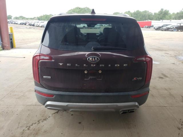 5XYP6DHC2MG168998 - 2021 KIA TELLURIDE S MAROON photo 6