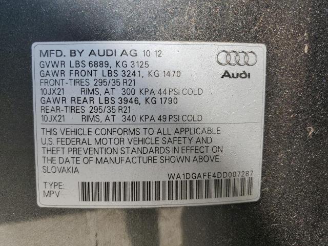 WA1DGAFE4DD007287 - 2013 AUDI Q7 PRESTIGE GRAY photo 13