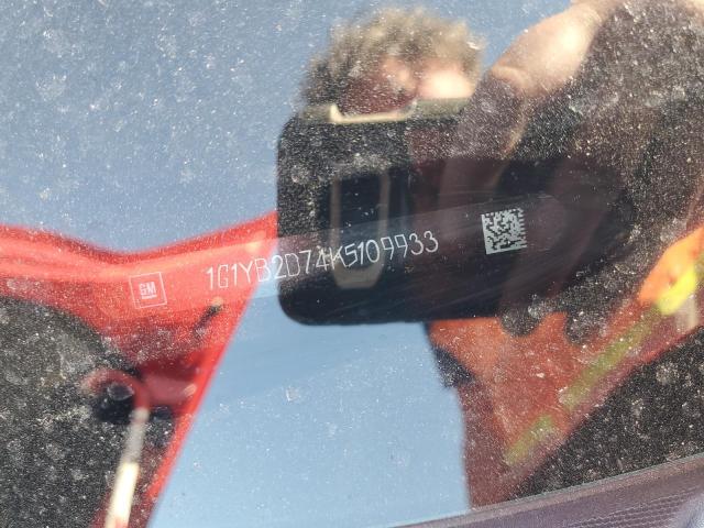 1G1YB2D74K5109933 - 2019 CHEVROLET CORVETTE STINGRAY 1LT RED photo 12