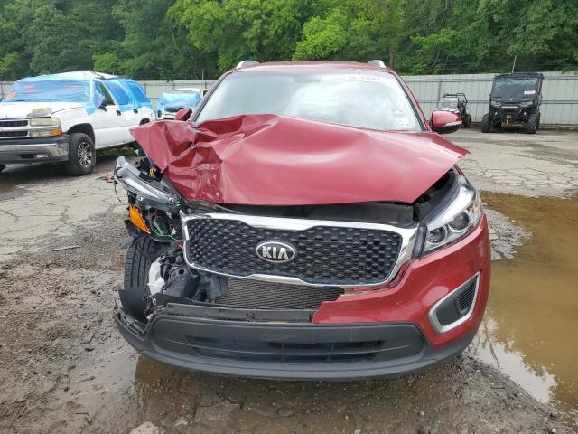 5XYPG4A32GG051109 - 2016 KIA SORENTO LX RED photo 5