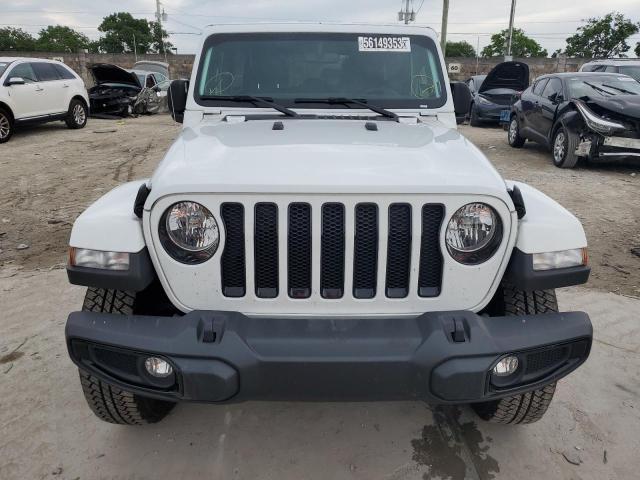 1C4HJXEN9PW574892 - 2023 JEEP WRANGLER SAHARA WHITE photo 5