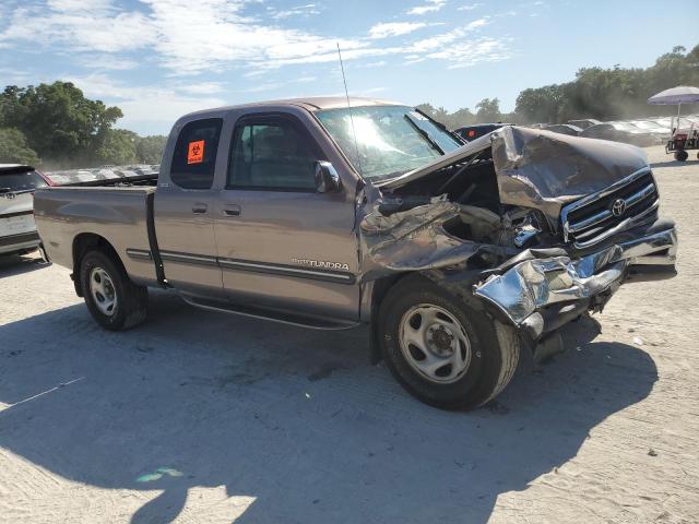 5TBRT34162S320712 - 2002 TOYOTA TUNDRA ACCESS CAB ნაცრისფერი ფოტო 4