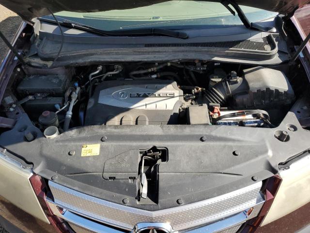 2HNYD282X8H516327 - 2008 ACURA MDX MAROON photo 12