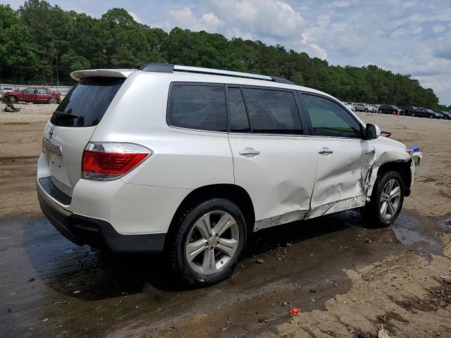 5TDYK3EH8DS095987 - 2013 TOYOTA HIGHLANDER LIMITED WHITE photo 3