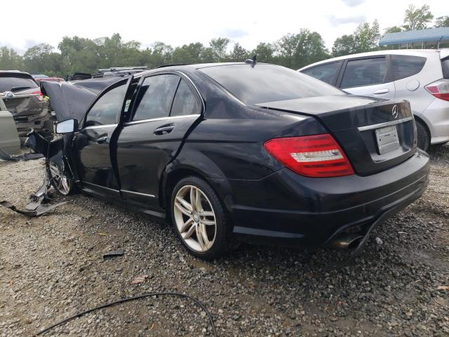 WDDGF4HB0DA776001 - 2013 MERCEDES-BENZ C 250 BLACK photo 2