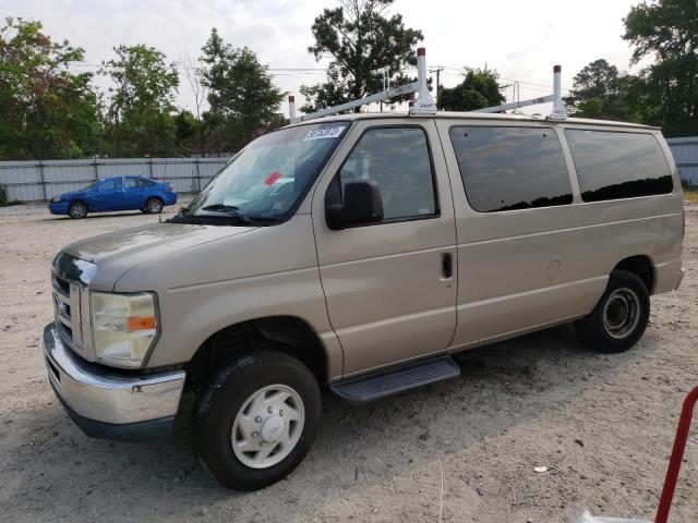 1FBNE31LX8DA80742 - 2008 FORD ECONOLINE E350 SUPER DUTY WAGON TAN photo 1