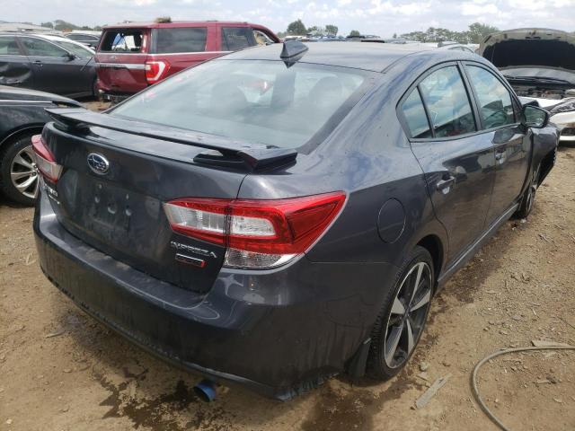 4S3GKAJ67K1624568 - 2019 SUBARU IMPREZA SPORT GRAY photo 4