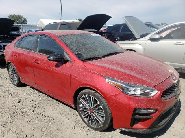 3KPF44AC7ME313901 - 2021 KIA FORTE GT RED photo 4