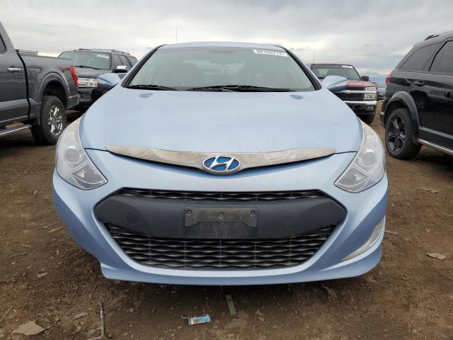 KMHEC4A47FA133780 - 2015 HYUNDAI SONATA HYBRID BLUE photo 5