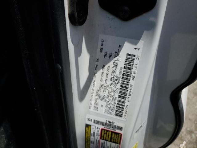 5TFSX5EN3HX057866 - 2017 TOYOTA TACOMA ACCESS CAB WHITE photo 12