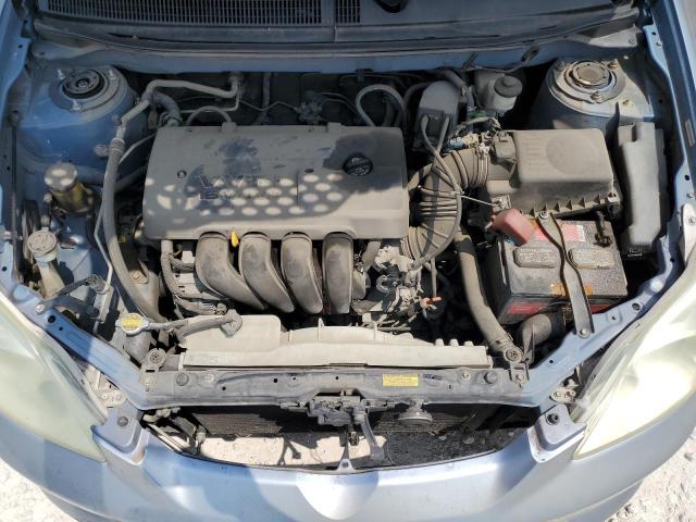 2T1KR32E34C298094 - 2004 TOYOTA COROLLA MA XR BLUE photo 11