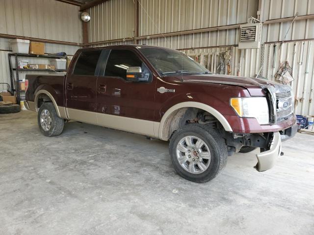 1FTFW1CVXAKE53621 - 2010 FORD F150 SUPERCREW MAROON photo 4