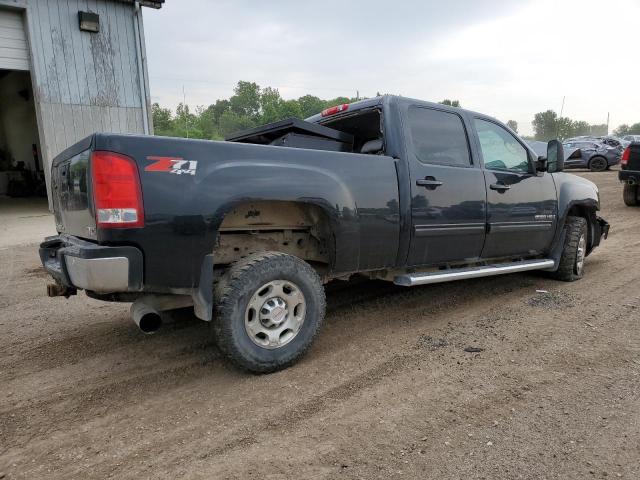 1GTHK63649F170615 - 2009 GMC SIERRA K2500 SLT BLACK photo 3