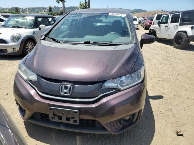 3HGGK5H88FM713736 - 2015 HONDA FIT EX MAROON photo 5