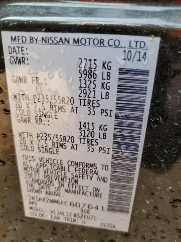 5N1AR2MM6FC607641 - 2015 NISSAN PATHFINDER S ნაცრისფერი ფოტო 14