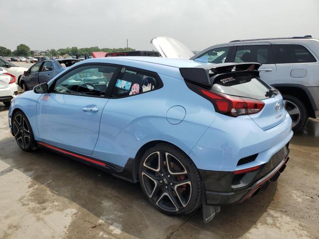 KMHT36AH8KU001903 - 2019 HYUNDAI VELOSTER N BLUE photo 2