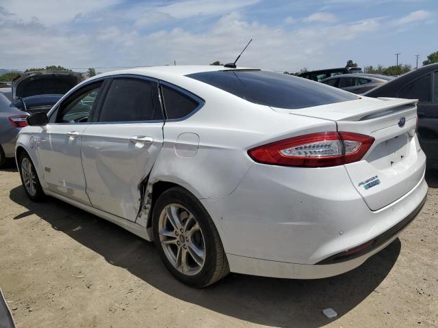 3FA6P0SU2FR245936 - 2015 FORD FUSION TITANIUM PHEV WHITE photo 2