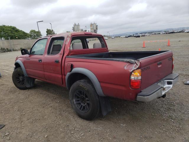 5TEGN92N44Z396243 - 2004 TOYOTA TACOMA DOUBLE CAB PRERUNNER BURGUNDY photo 2