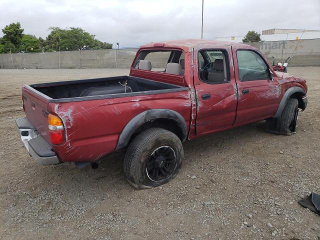 5TEGN92N44Z396243 - 2004 TOYOTA TACOMA DOUBLE CAB PRERUNNER BURGUNDY photo 3