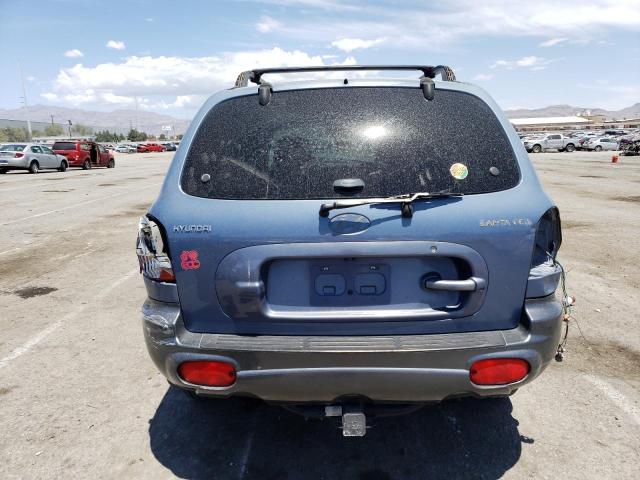 KM8SC83D71U132448 - 2001 HYUNDAI SANTA FE GLS BLUE photo 6