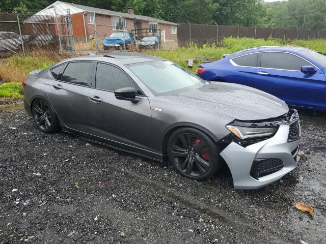 19UUB6F56MA009384 - 2021 ACURA TLX TECH A GRAY photo 4