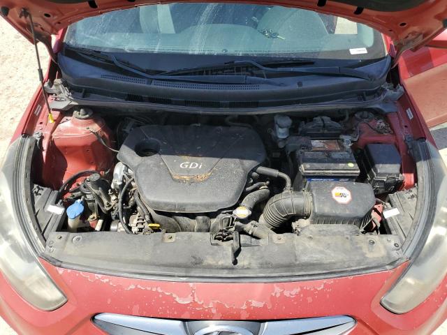 KMHCT5AE1CU011867 - 2012 HYUNDAI ACCENT GLS RED photo 11