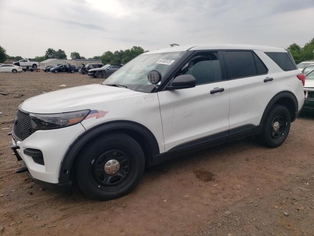 1FM5K8AB9NGB52335 - 2022 FORD EXPLORER POLICE INTERCEPTOR WHITE photo 1
