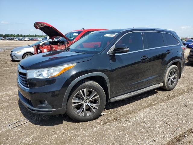 5TDKKRFH2GS505257 - 2016 TOYOTA HIGHLANDER XLE BLACK photo 1