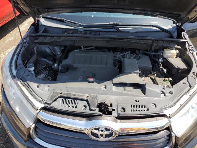 5TDKKRFH2GS505257 - 2016 TOYOTA HIGHLANDER XLE BLACK photo 12