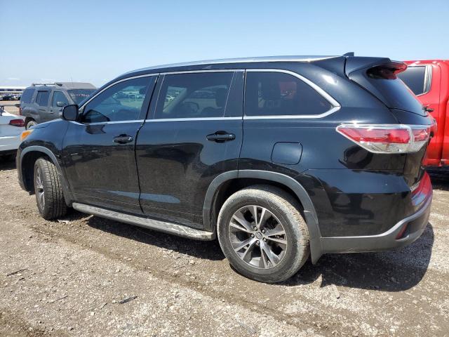 5TDKKRFH2GS505257 - 2016 TOYOTA HIGHLANDER XLE BLACK photo 2