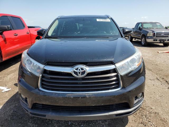 5TDKKRFH2GS505257 - 2016 TOYOTA HIGHLANDER XLE BLACK photo 5