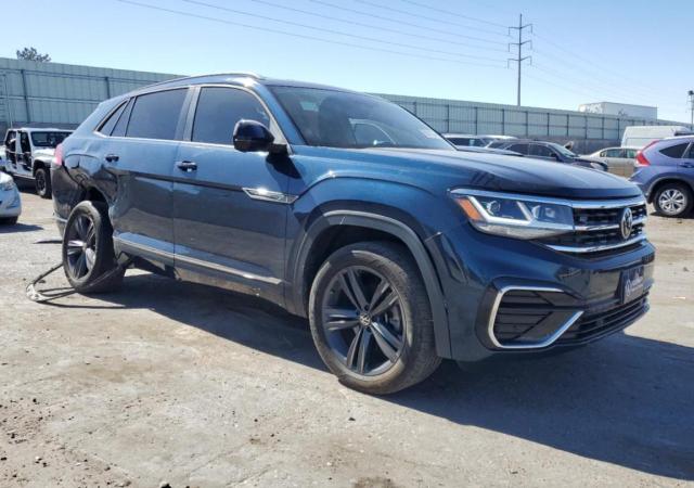 1V2NE2CA8MC201185 - 2021 VOLKSWAGEN ATLAS CROS SE Бирюзовый фото 4