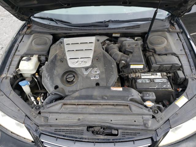 KMHFC46FX7A222064 - 2007 HYUNDAI AZERA SE BLACK photo 11