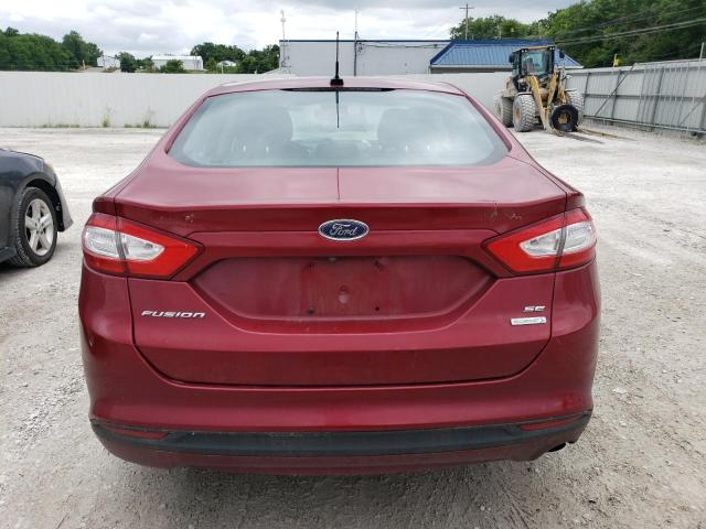 3FA6P0HR9DR162312 - 2013 FORD FUSION SE MAROON photo 6