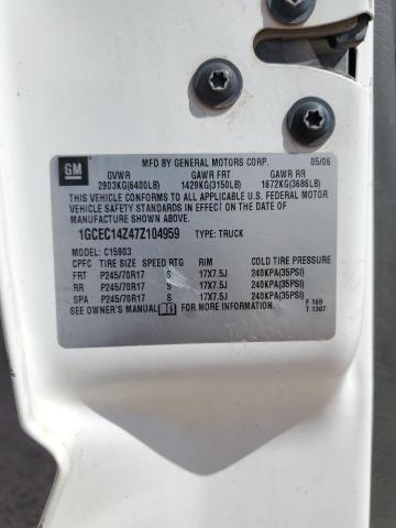 1GCEC14Z47Z104959 - 2007 CHEVROLET SILVERADO C1500 CLASSIC Ağ foto 12
