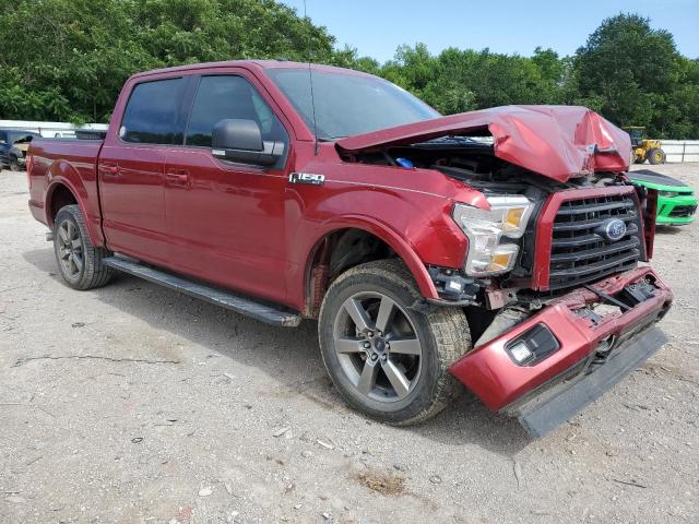 1FTEW1EF7HKC17231 - 2017 FORD F150 SUPERCREW RED photo 4