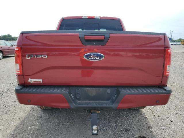 1FTEW1EF7HKC17231 - 2017 FORD F150 SUPERCREW RED photo 6