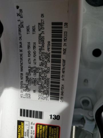 3TMCZ5AN7LM352892 - 2020 TOYOTA TACOMA DOUBLE CAB WHITE photo 12