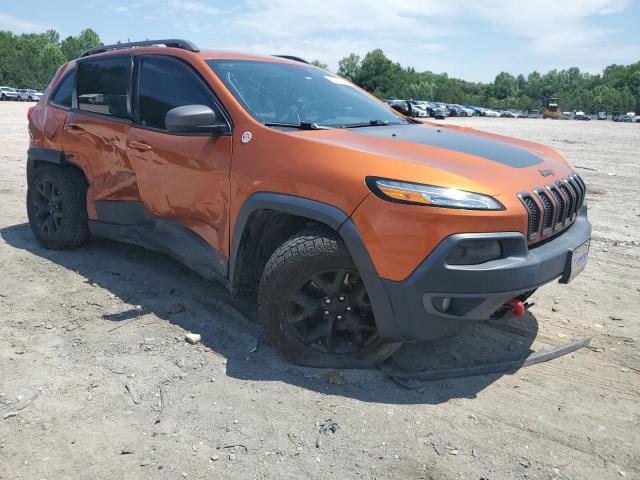 1C4PJMBB3FW709822 - 2015 JEEP CHEROKEE TRAILHAWK ნარინჯისფერი ფოტო 4