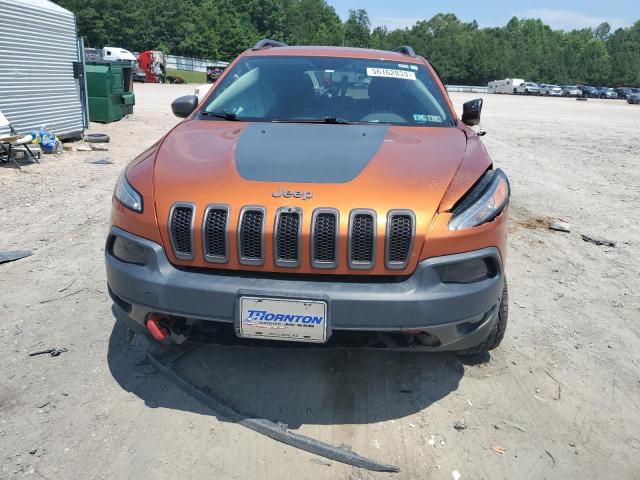 1C4PJMBB3FW709822 - 2015 JEEP CHEROKEE TRAILHAWK ნარინჯისფერი ფოტო 5