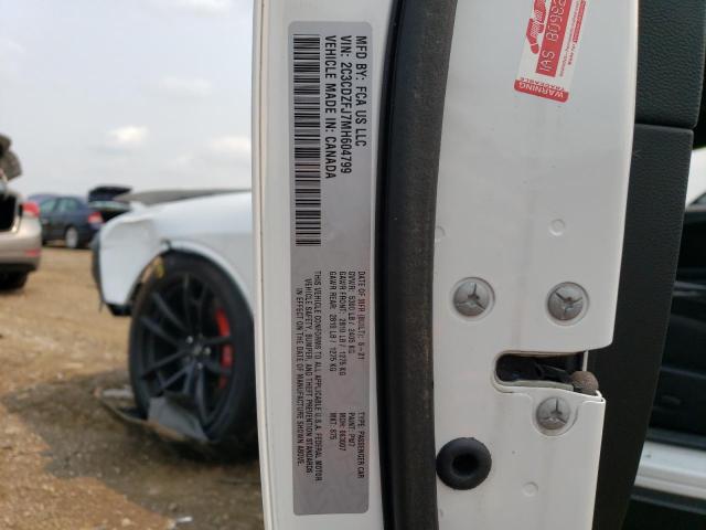 2C3CDZFJ7MH604799 - 2021 DODGE CHALLENGER R/T SCAT PACK WHITE photo 13