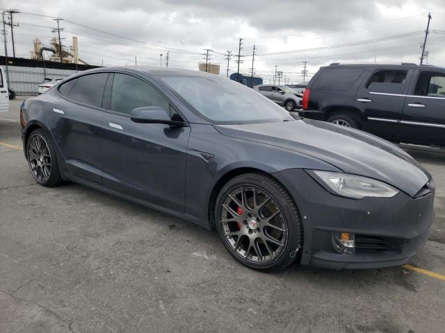 5YJSA1E41FF108399 - 2015 TESLA MODEL S GRAY photo 4