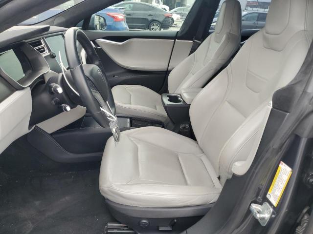 5YJSA1E41FF108399 - 2015 TESLA MODEL S GRAY photo 7