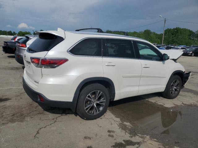 5TDJKRFH9GS246875 - 2016 TOYOTA HIGHLANDER XLE WHITE photo 3
