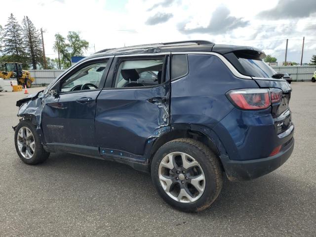 3C4NJDCB2KT600712 - 2019 JEEP COMPASS LIMITED BLUE photo 2