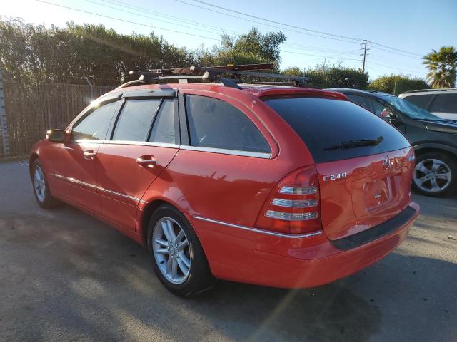 WDBRH61J03F387868 - 2003 MERCEDES-BENZ C 240 SPORTWAGON RED photo 2