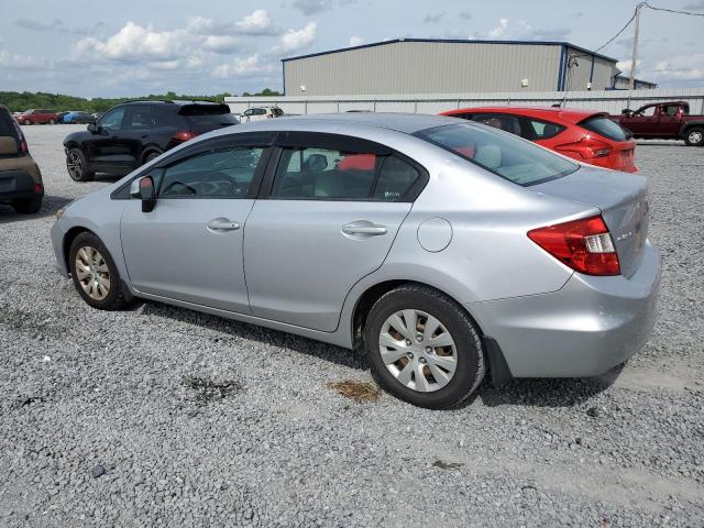 19XFB2F51CE084019 - 2012 HONDA CIVIC LX SILVER photo 2